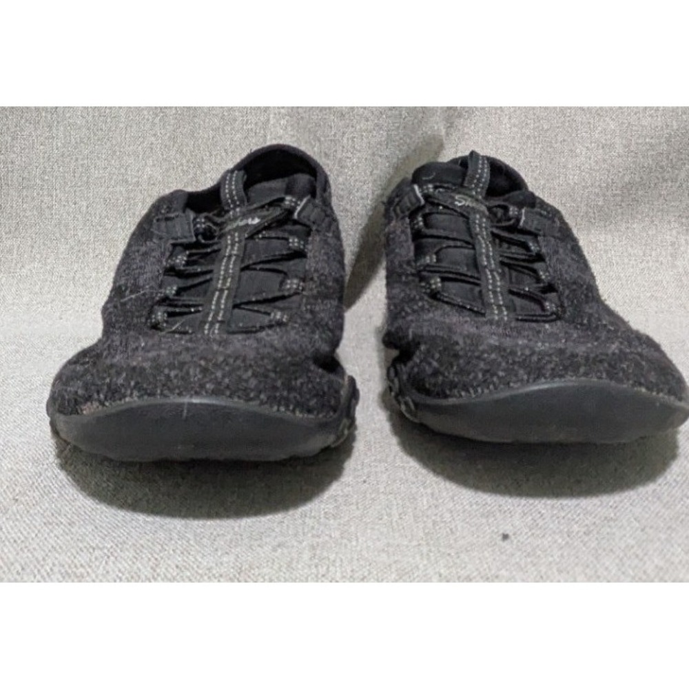 Skechers Relaxed Fit Sneakers Womens 7.5 Black 23855 Memory Foam Fair Condition